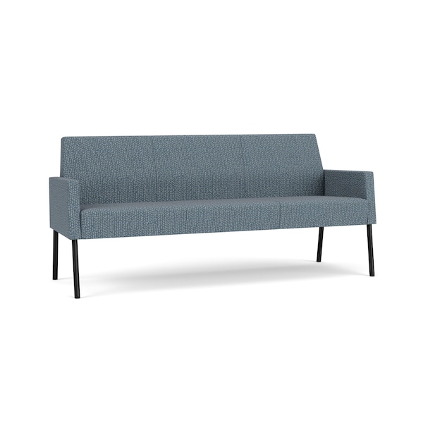 Lesro Mystic Lounge Reception Sofa, Black, RF Serene Upholstery ML1601 - main